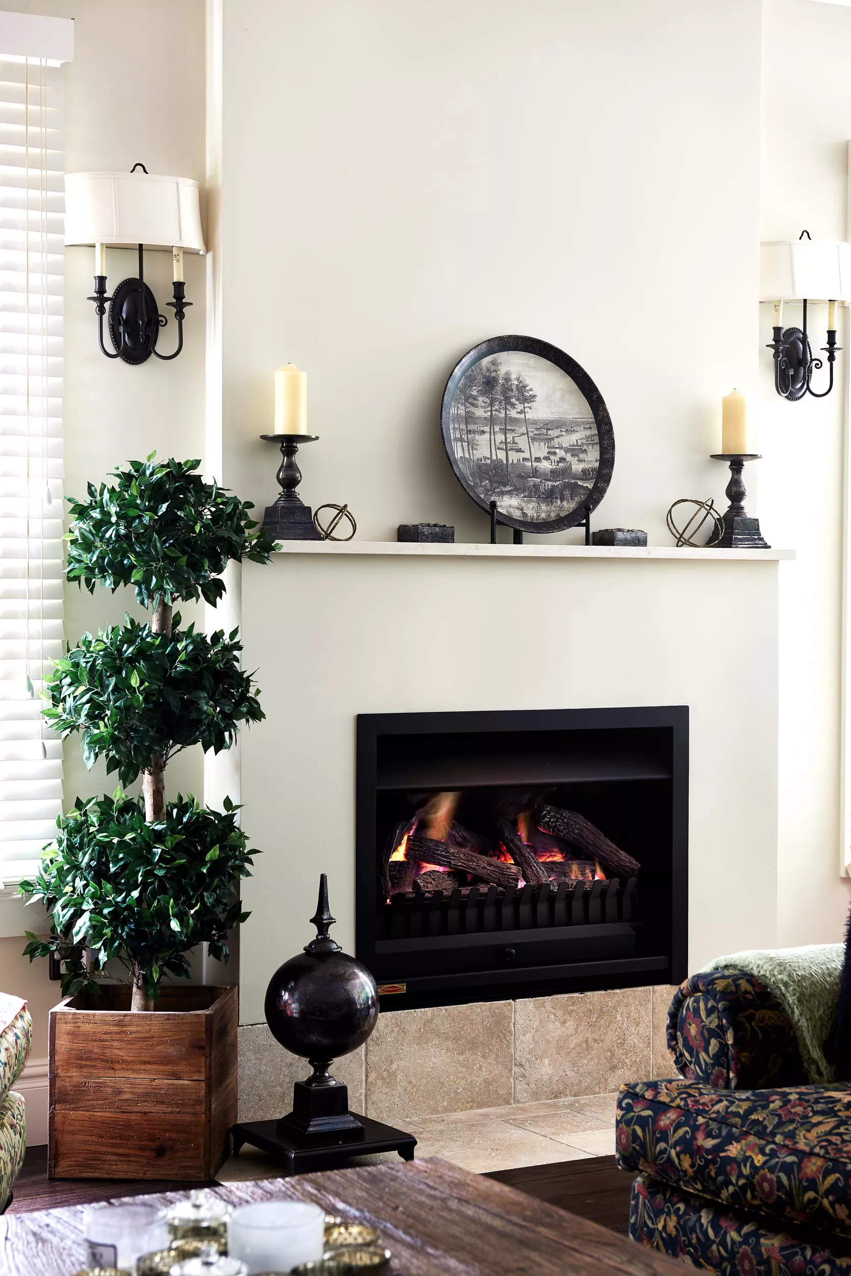 Lane Cove Luxury Home Build Fireplace
